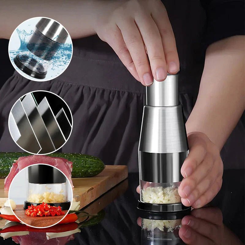Compact Garlic Chopper for Fine Chopping - TRENDVYO