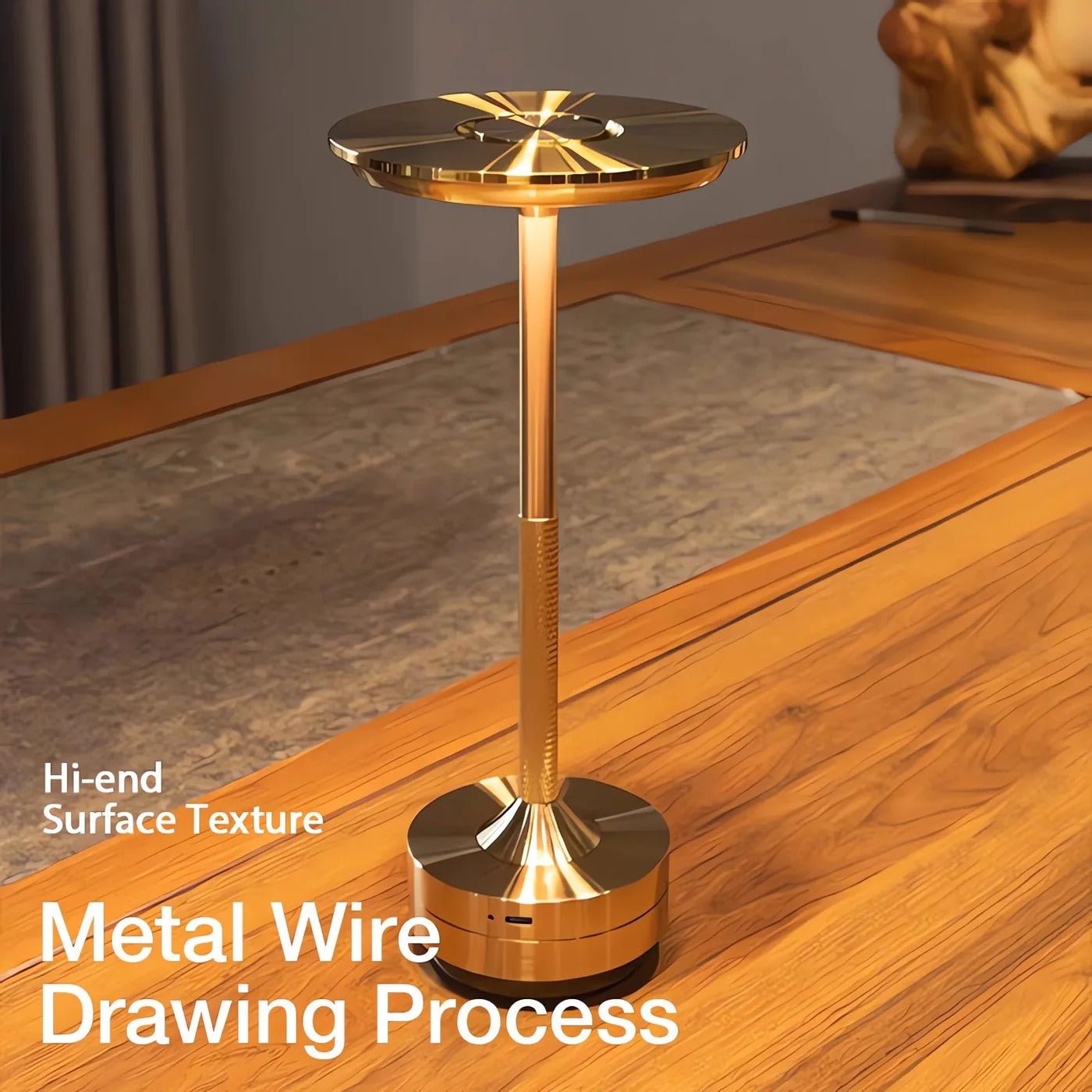 Cordless Table Lamp with Touch Control & Modern Nordic Design - TRENDVYO
