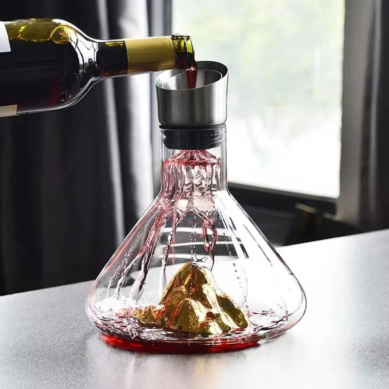 Crystal Glass Wine Decanter Aerator Carafe - TRENDVYO
