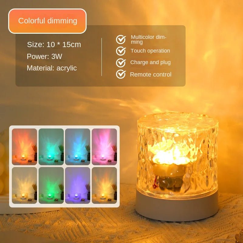 Crystal Ripple Projector Night Light - TRENDVYO