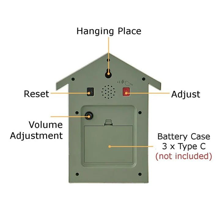 Cuckoo Clock with Decorative Design - TRENDVYO