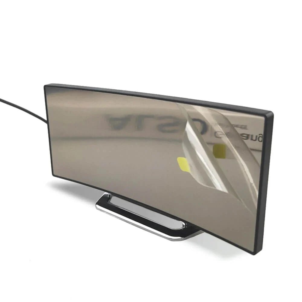 Curved LED Digital Alarm Clock With Mirror Display And Large Screen - TRENDVYO