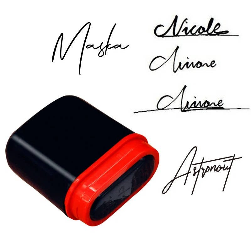 Custom Signature Stamp Personalized Logo Name Stamper - TRENDVYO