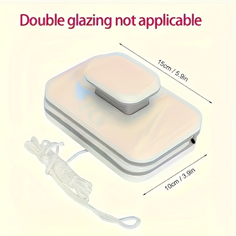 Double-sided magnetic window squeegee for double glazing - TRENDVYO