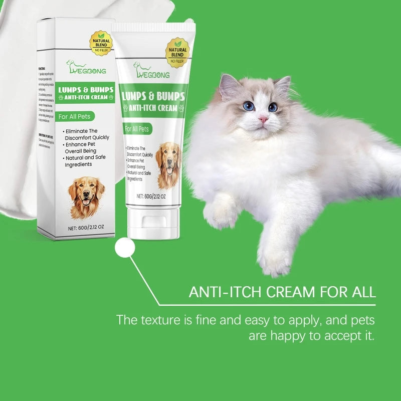 60g Anti-Itch Cream for Dogs and Cats