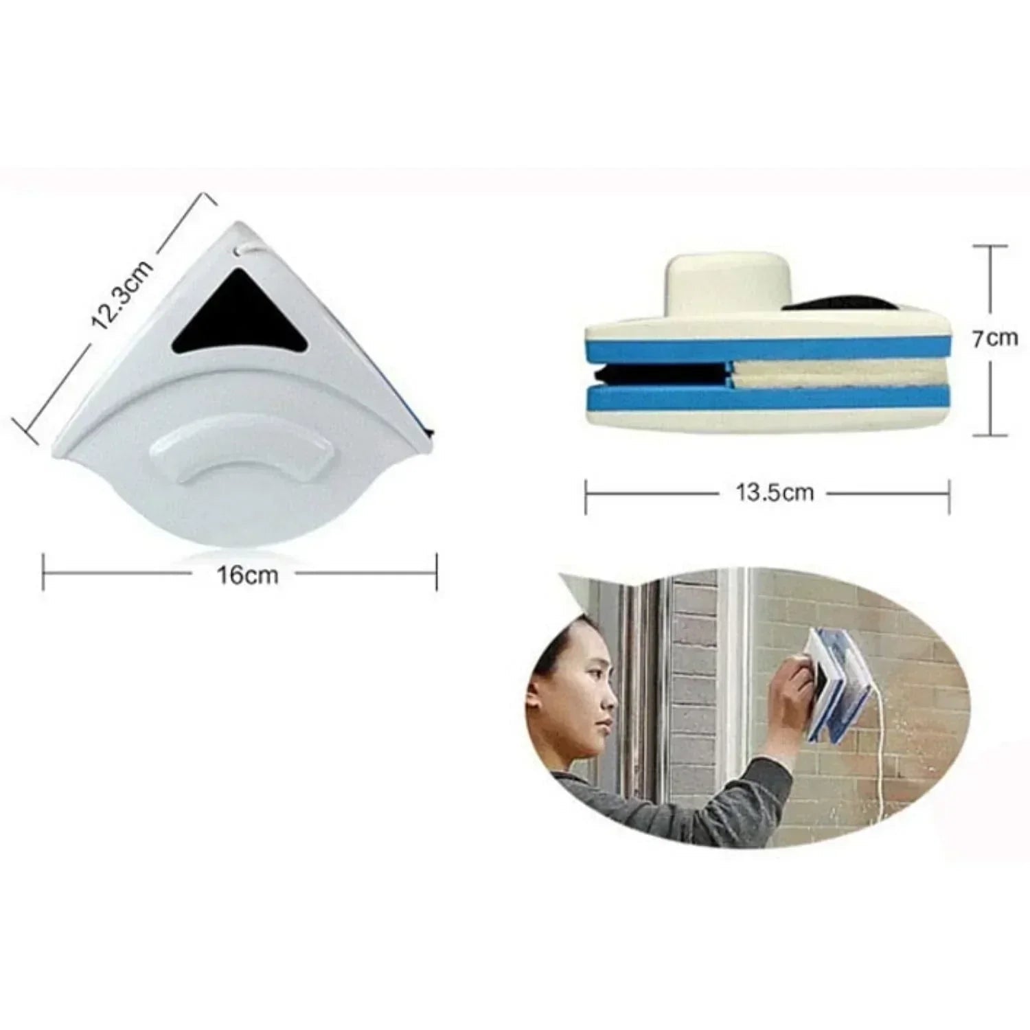 Efficient Magnetic Window Cleaner For Double-sided Cleaning - TRENDVYO
