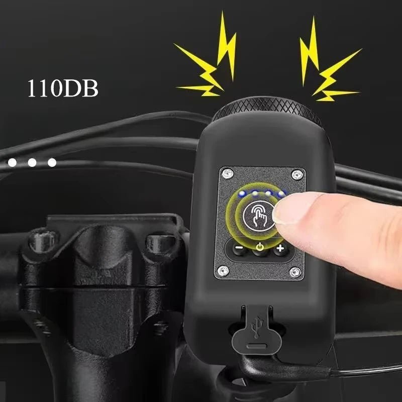 Electric Bike Horn and Front Light - TRENDVYO