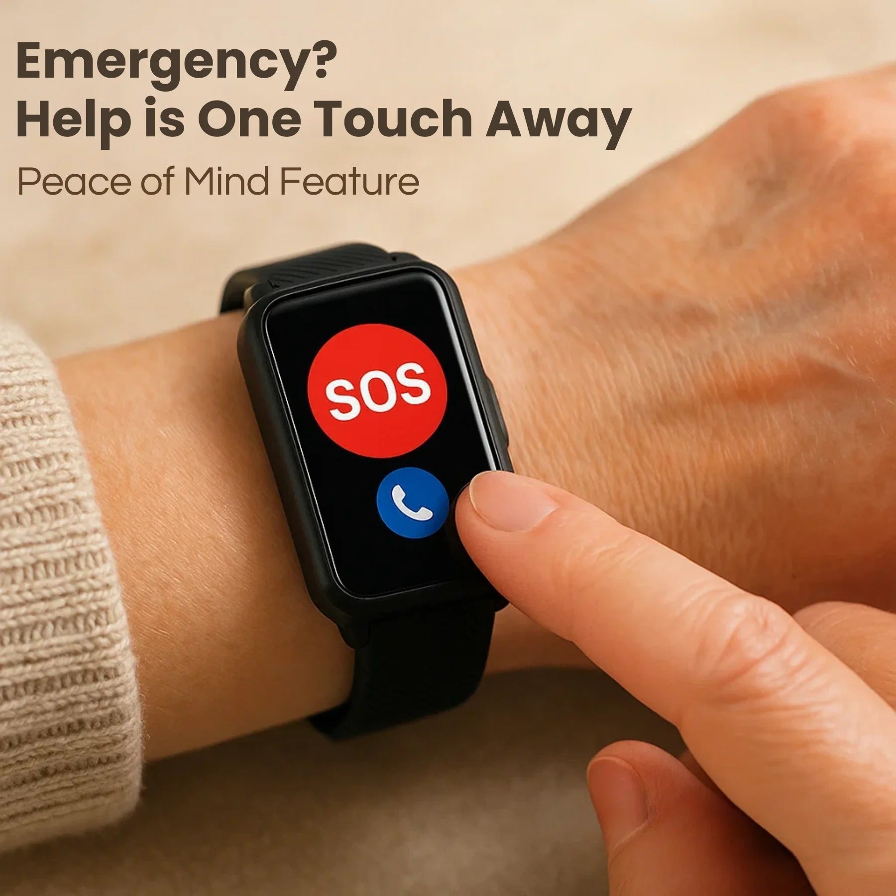 Fall Detection Smartwatch for Seniors - TRENDVYO