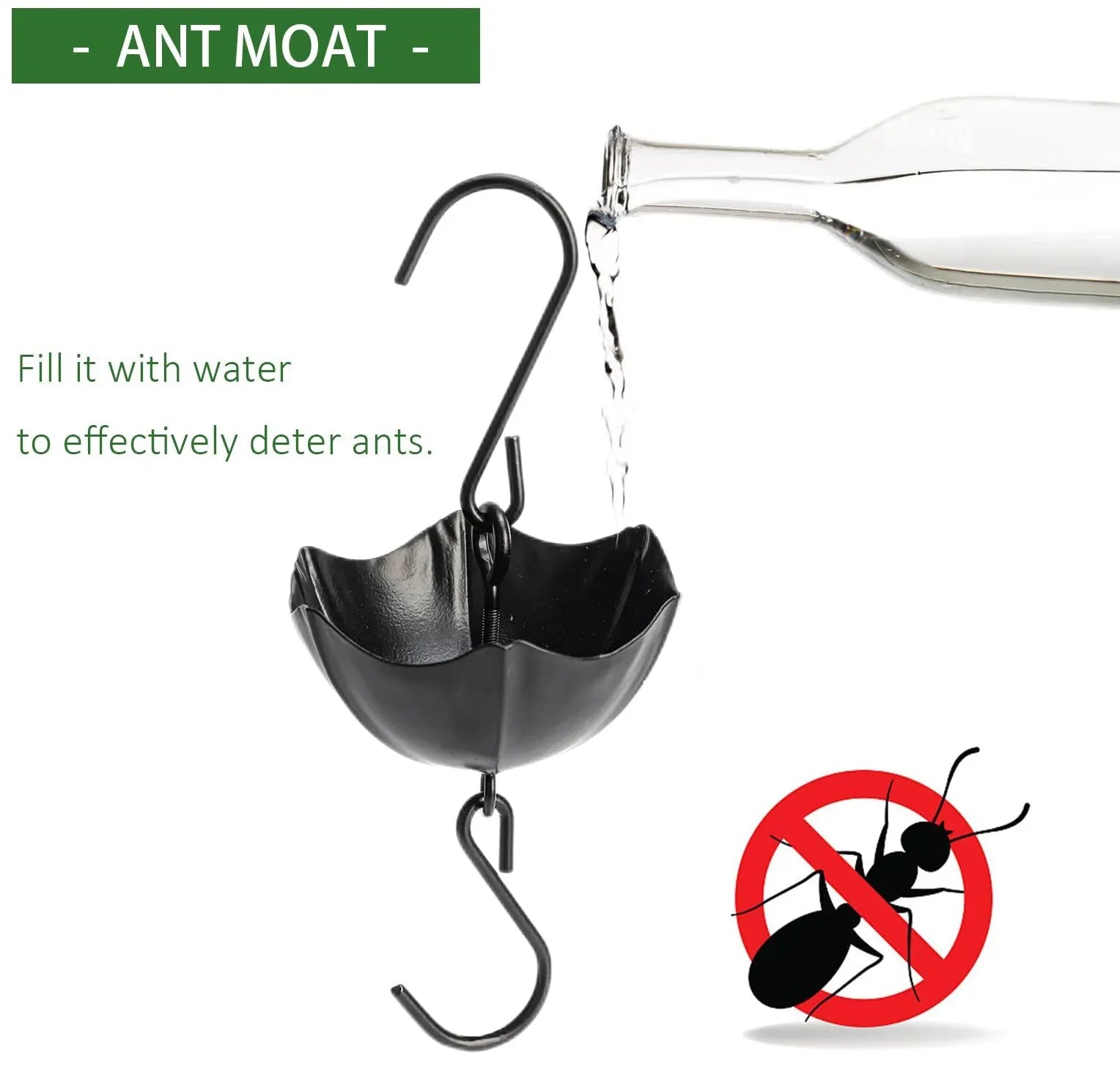 Flowers Glass Hummingbird Feeder With Ant Moat - TRENDVYO