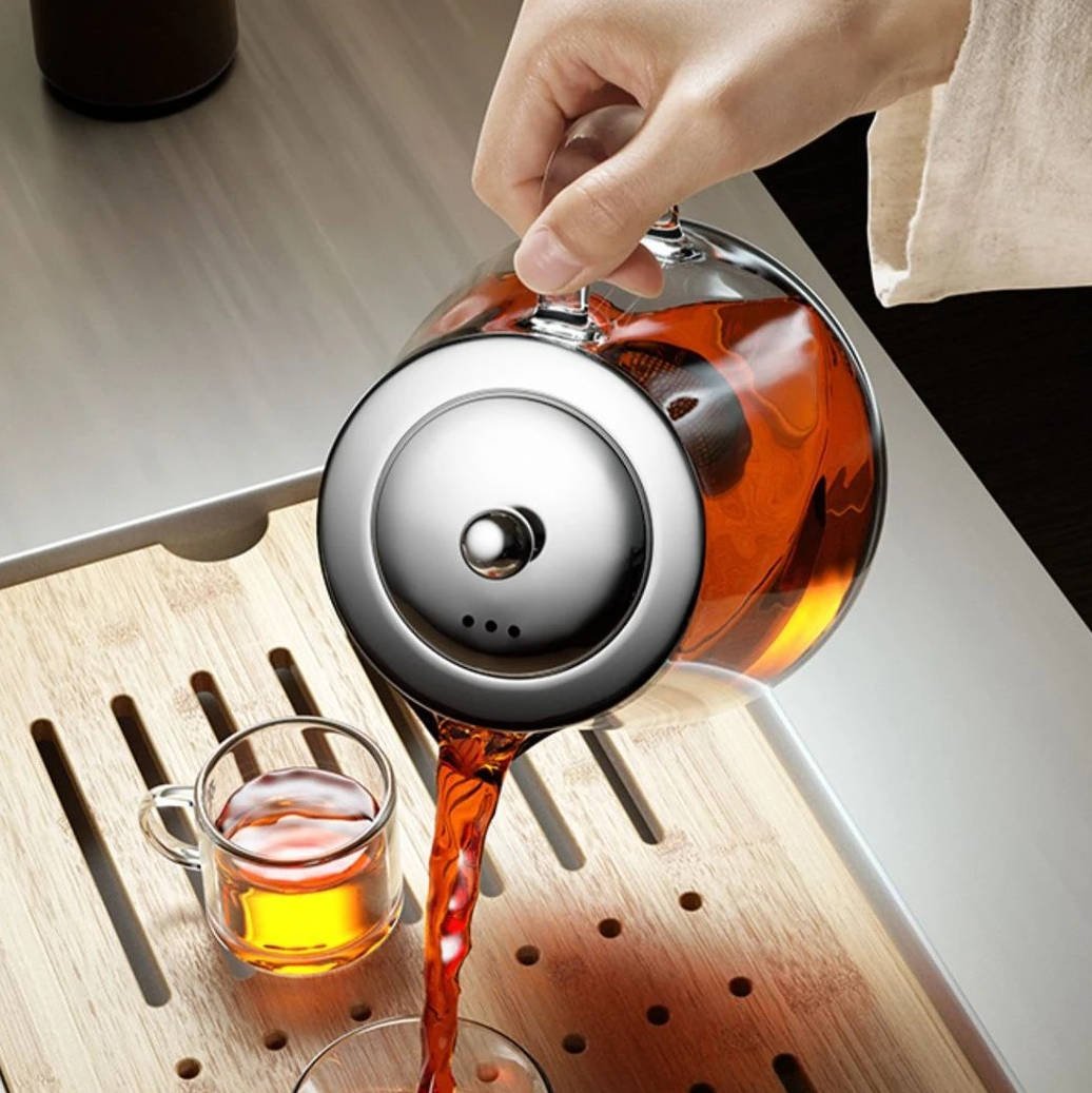 Heat Resistant Glass Teapot - TRENDVYO