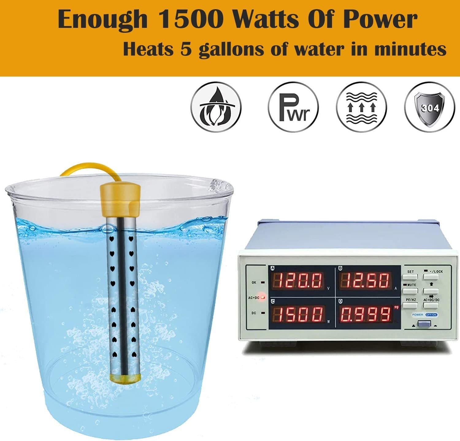 Immersion Water Heater - TRENDVYO