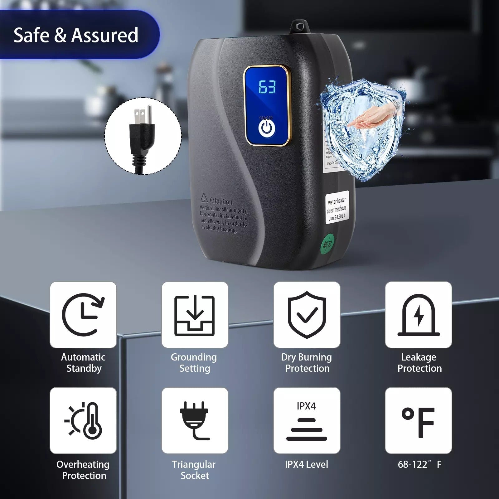 Instant Water Heater Tankless - TRENDVYO