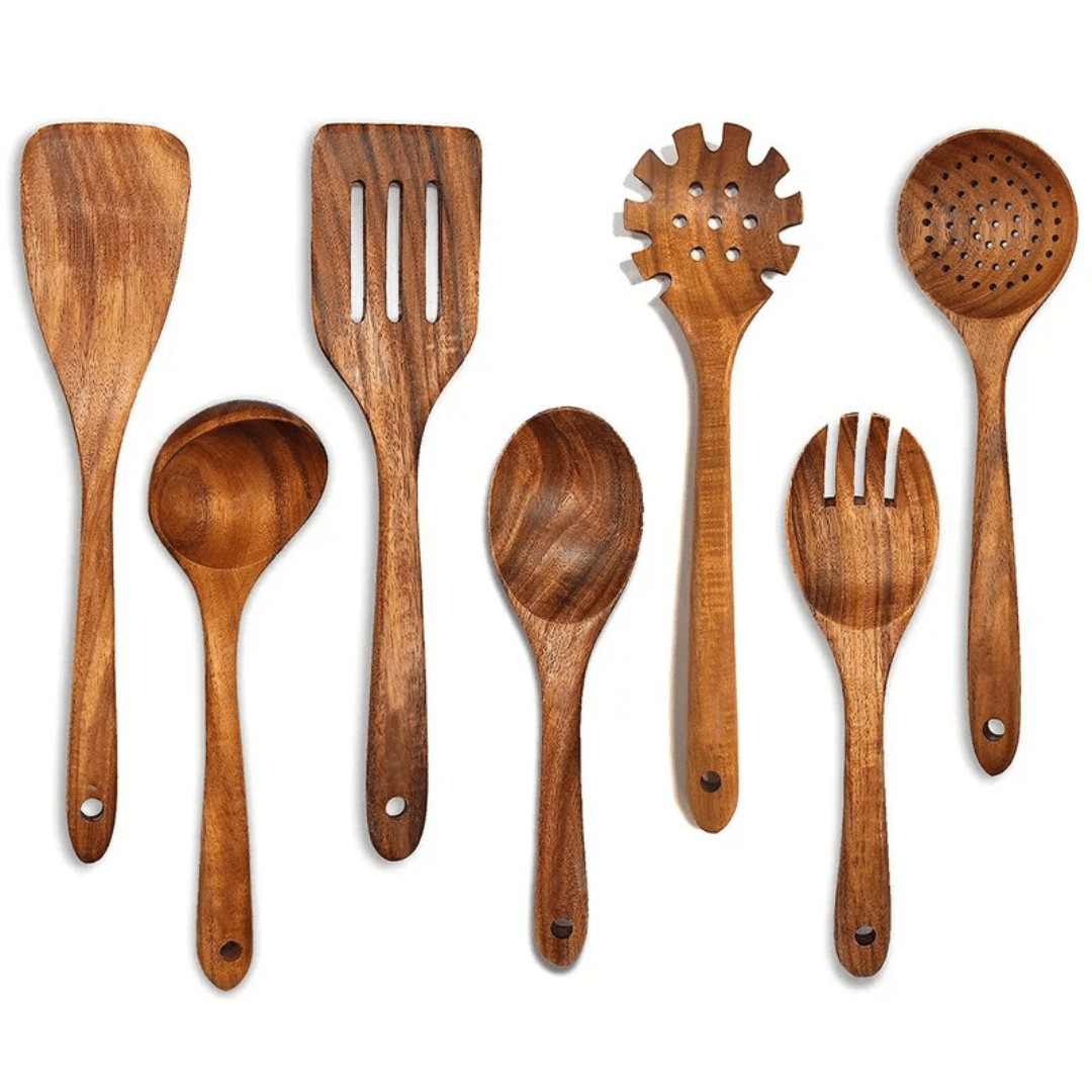 Kitchen set made of natural teak wood - TRENDVYO