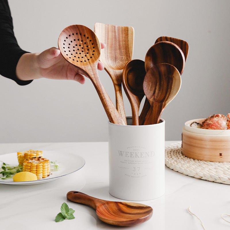 Kitchen set made of natural teak wood - TRENDVYO