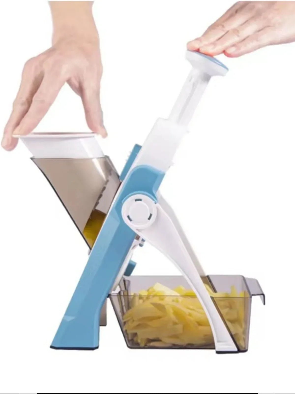Kitchen Slicer With Adjustable Thickness And Collection Container - TRENDVYO