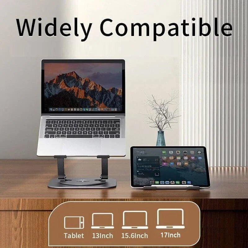 Laptop Stand Aluminum Alloy 360 Degree Rotating Bracket - TRENDVYO