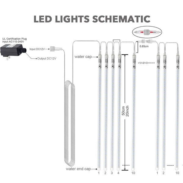 LED Dripping Icicle Lights - TRENDVYO