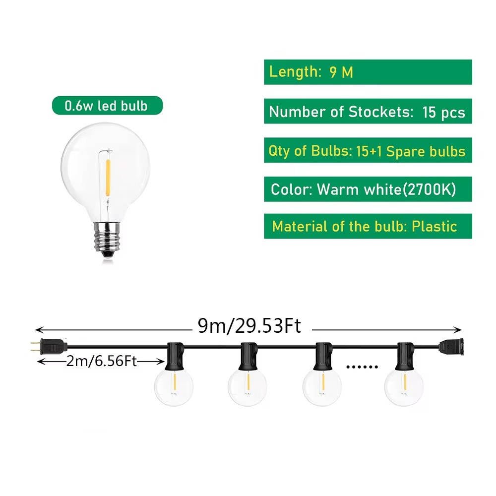LED Outdoor String Lights - TRENDVYO