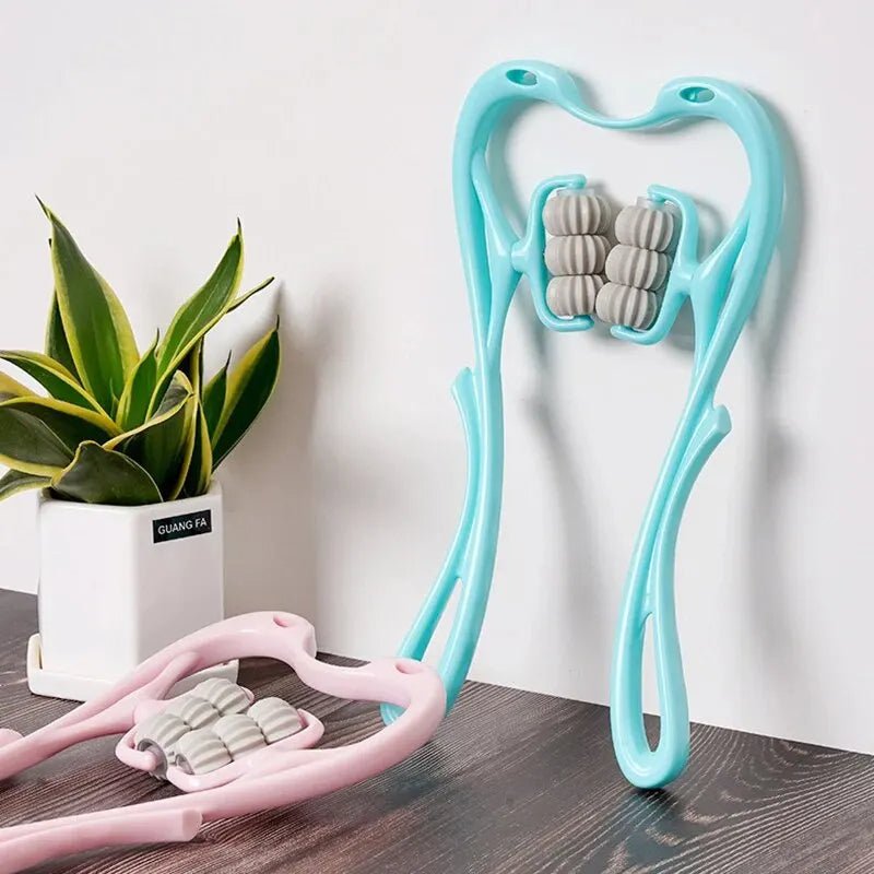 Manual Neck and Shoulder Massager with Kneading Rollers - TRENDVYO