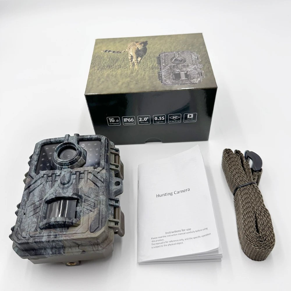 Mini 16MP Night Vision Trail Camera with PIR Motion Tracking - TRENDVYO