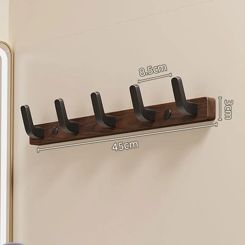Minimalist Wall-Mounted Coat Hook with Wood & Metal Coat Holder - TRENDVYO