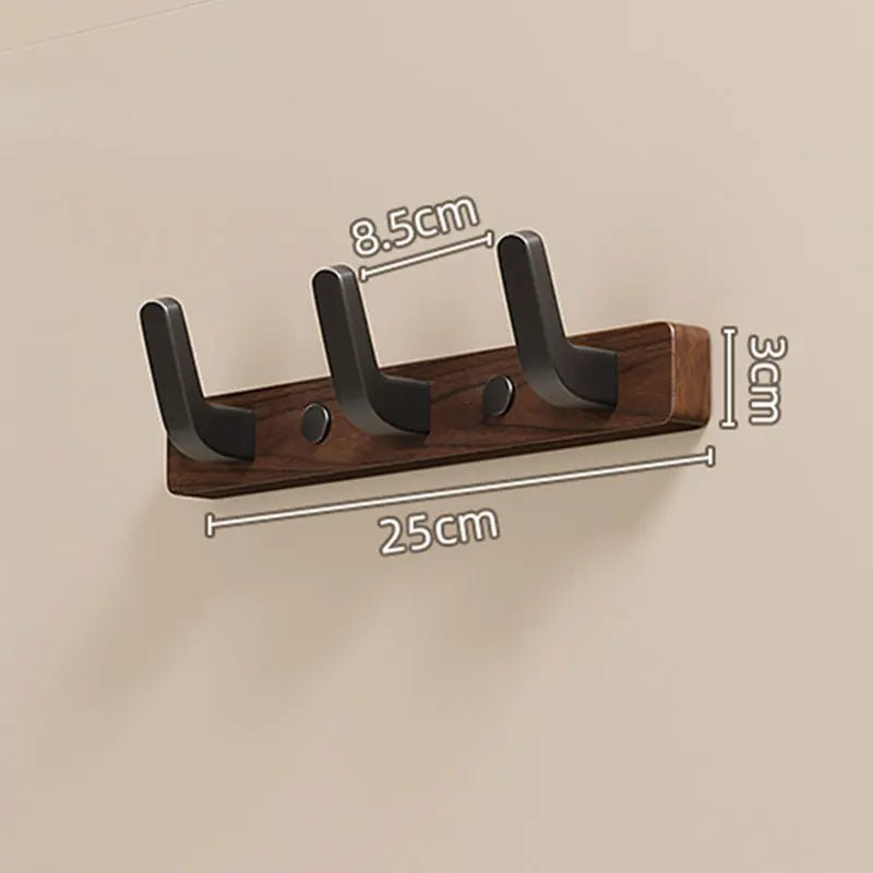 Minimalist Wall-Mounted Coat Hook with Wood & Metal Coat Holder - TRENDVYO