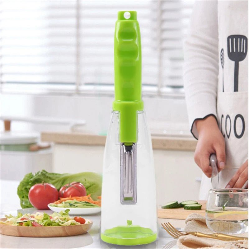 Multifunction Apple and Vegetable Peeler with Storage Tube - TRENDVYO