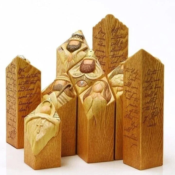 Nativity Scene Column Statues - TRENDVYO