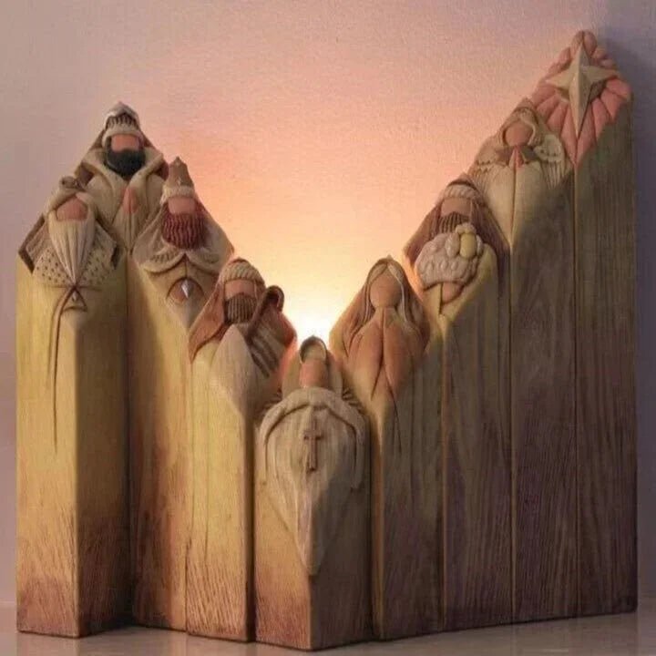 Nativity Scene Column Statues - TRENDVYO