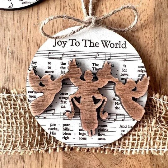 Nativity-Themed Music Sheet Ornament Collection - TRENDVYO