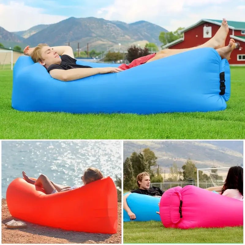 Outdoor Air Lounger - Handy Air Mattress for Comfortable Outdoor Adventures - TRENDVYO