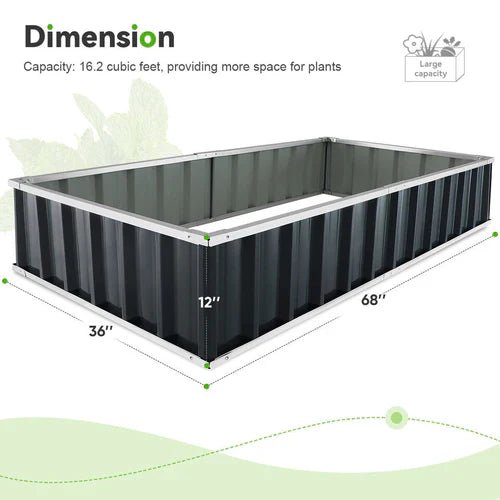 Outdoor Flower Vegetable Raised Garden Bed - TRENDVYO