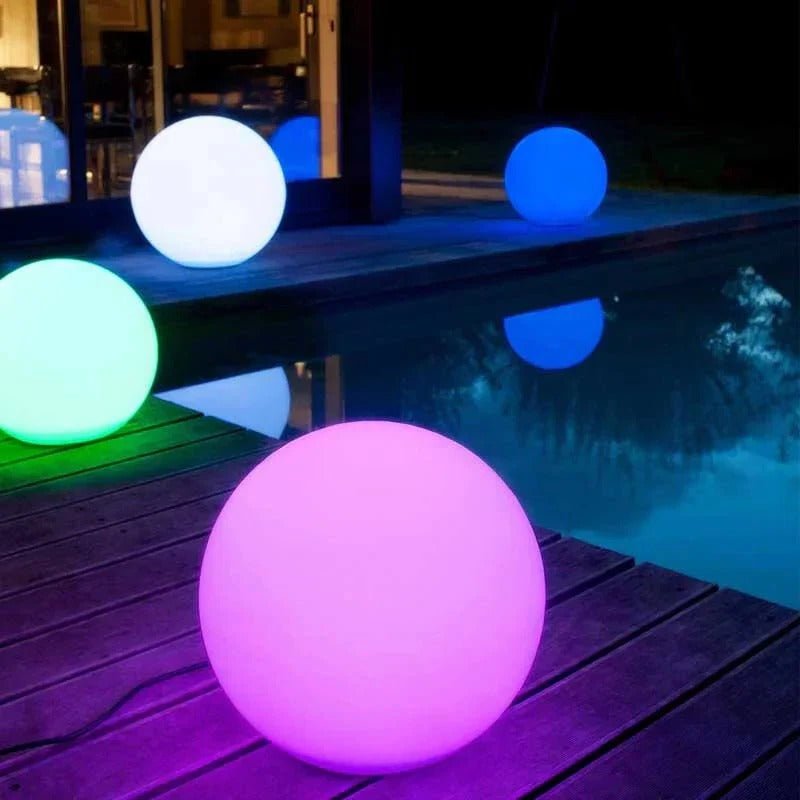 Outdoor Globe Light - Wireless, Weatherproof, 16 Colors LED Sphere light - TRENDVYO