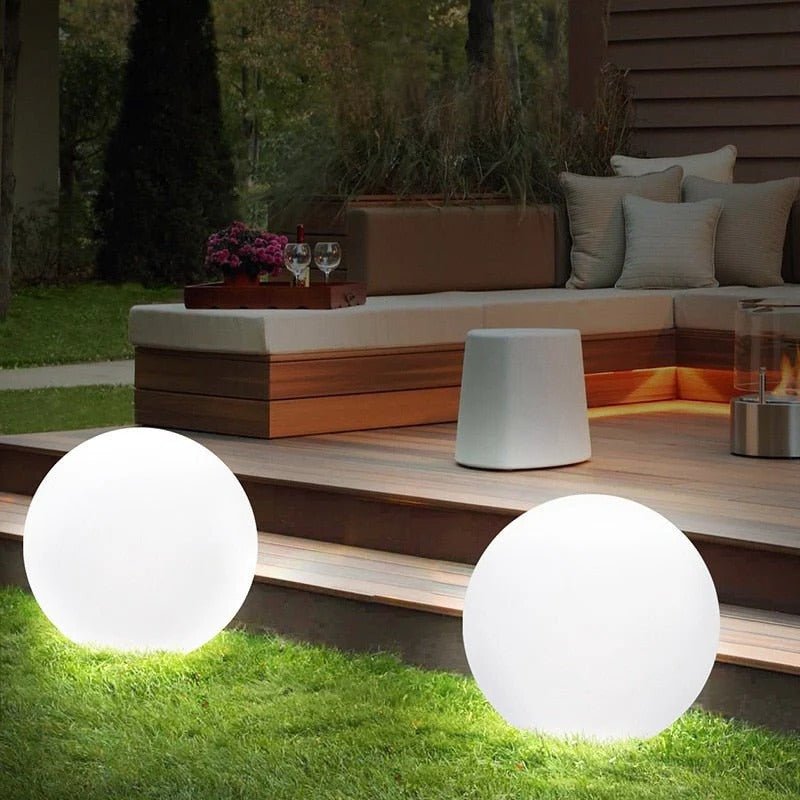 Outdoor Globe Light - Wireless, Weatherproof, 16 Colors LED Sphere light - TRENDVYO