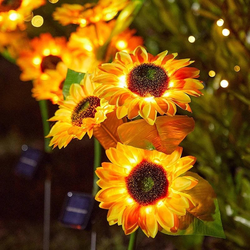 Outdoor Solar Simulation Sunflower Light - TRENDVYO