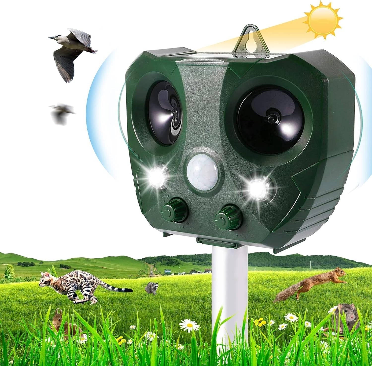 Pigeon And Bird Scarer Ultrasonic And Pest Defender - TRENDVYO