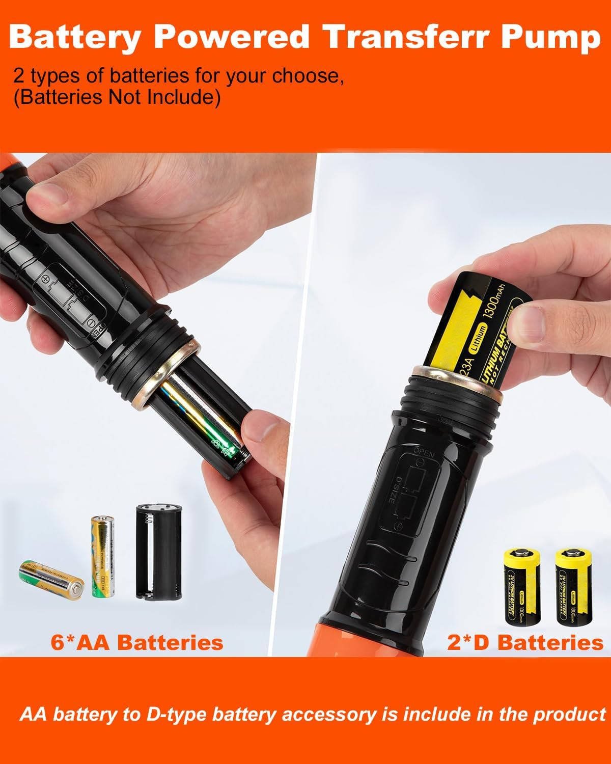 Portable Electric Siphon Pump For Gas, Fuel, Diesel, Water Transfer - TRENDVYO