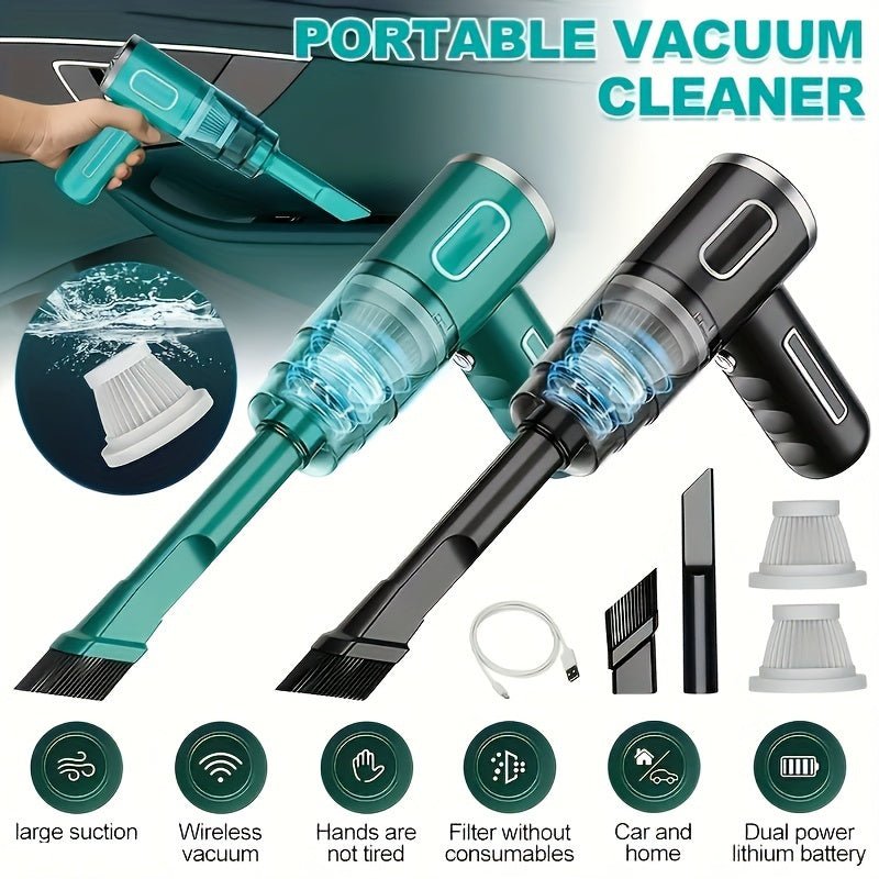 Portable USB Rechargeable Vacuum Cleaner for Car and Home - TRENDVYO