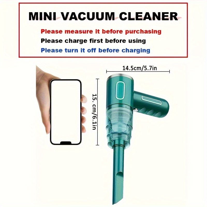 Portable USB Rechargeable Vacuum Cleaner for Car and Home - TRENDVYO