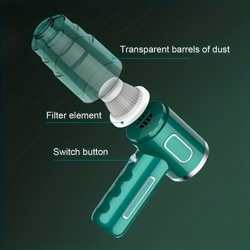 Portable USB Rechargeable Vacuum Cleaner for Car and Home - TRENDVYO
