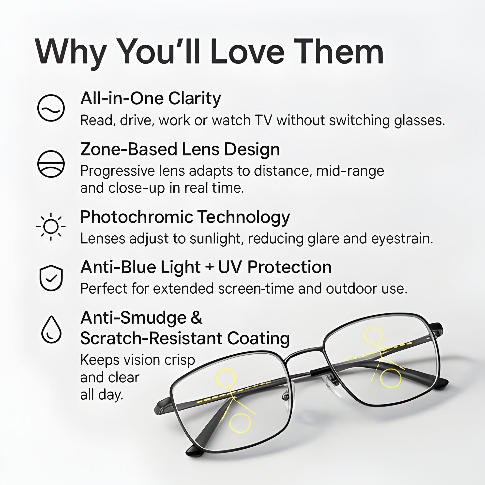 Progressive Multifunction Glasses - TRENDVYO