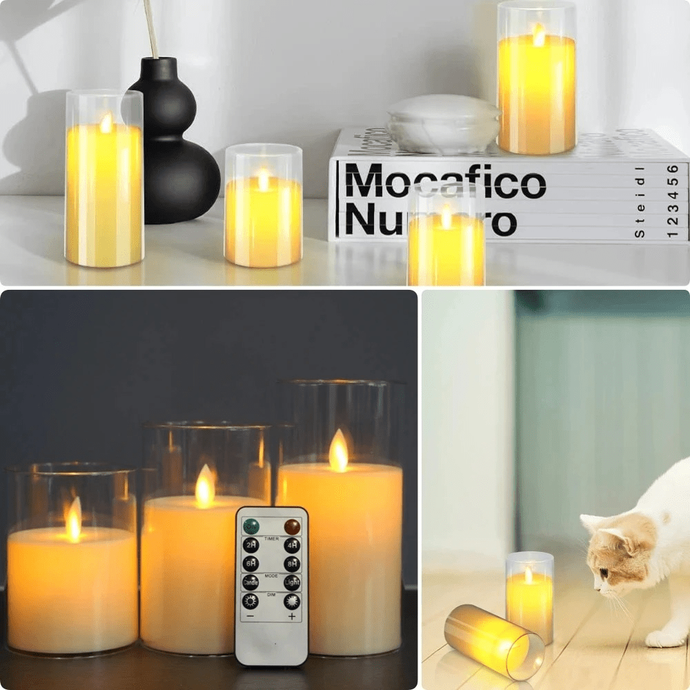 Realistic Flameless Candles With Remote - TRENDVYO