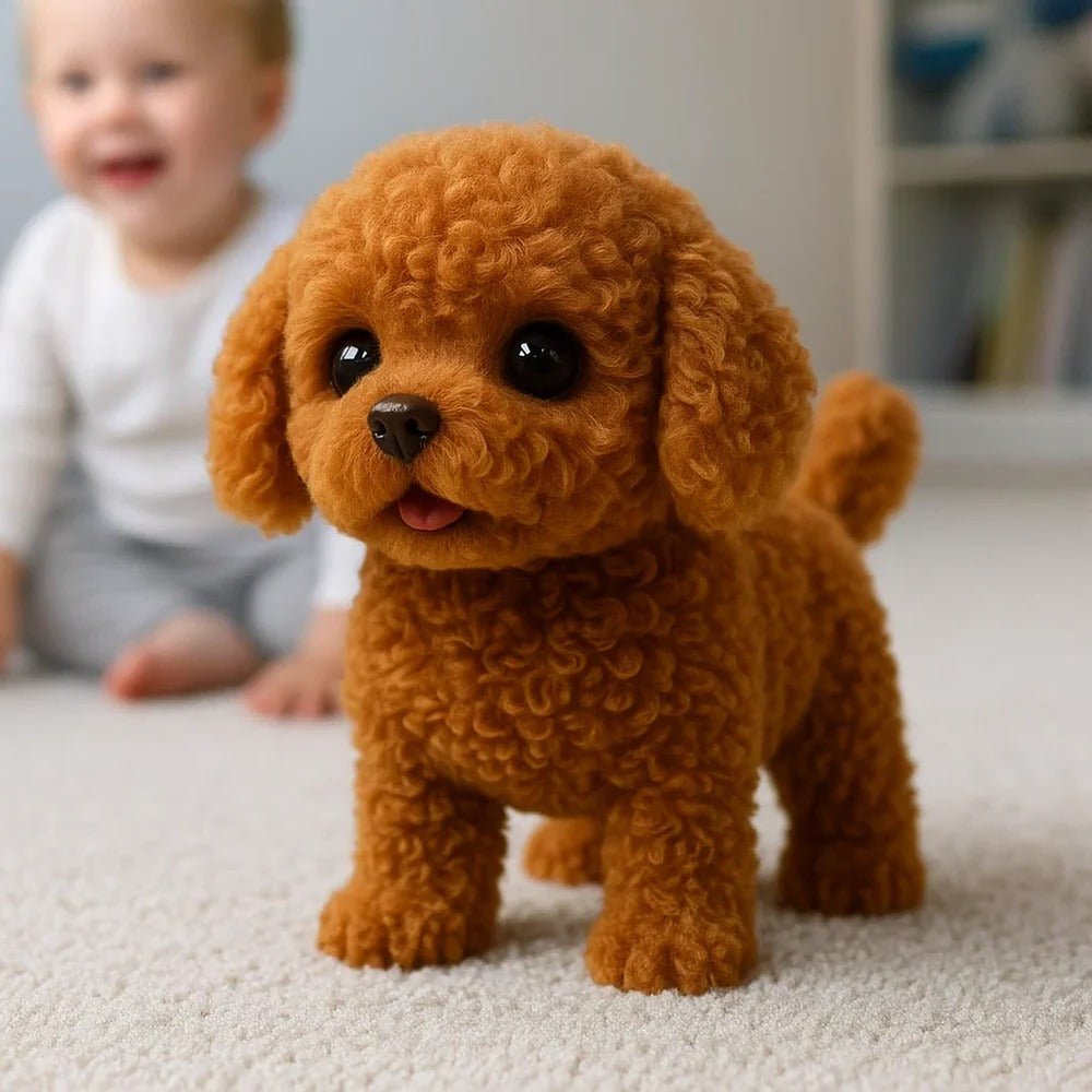 Realistic Interactive Plush Puppy Toy - TRENDVYO