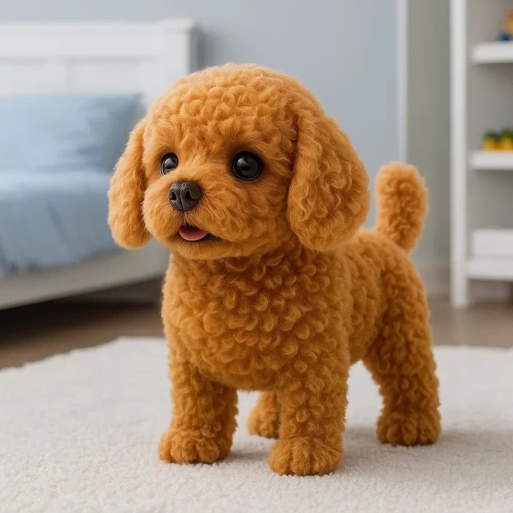 Realistic Interactive Plush Puppy Toy - TRENDVYO