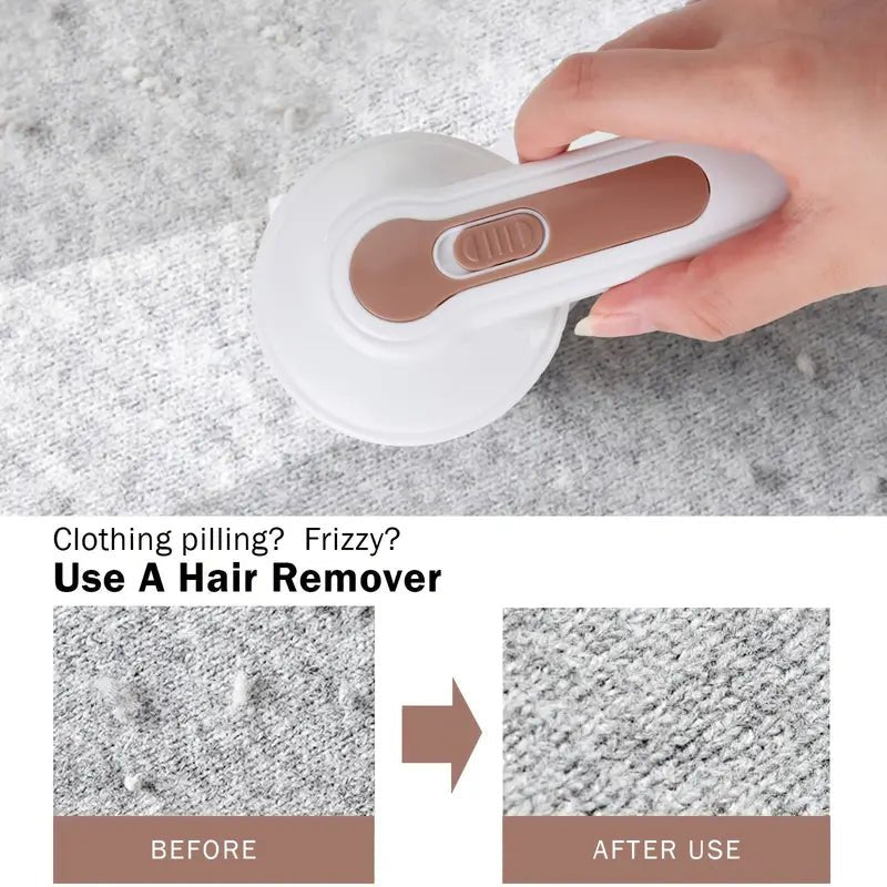 Rechargeable Electric Lint Remover for Clothing, Furniture, and Carpets - TRENDVYO