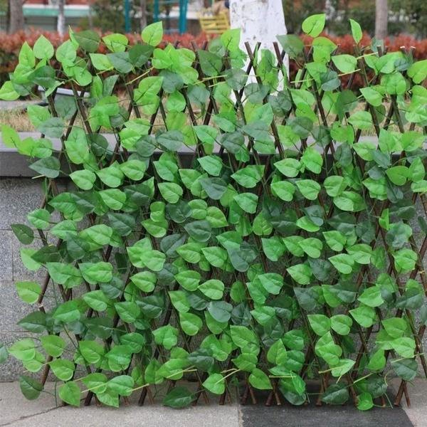 Retractable Artificial Garden Plant Fence - TRENDVYO