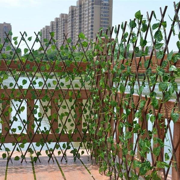 Retractable Artificial Garden Plant Fence - TRENDVYO