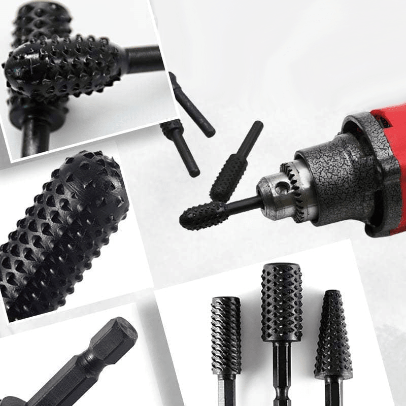 Rotary cutter set for precise wood and metal engraving - TRENDVYO