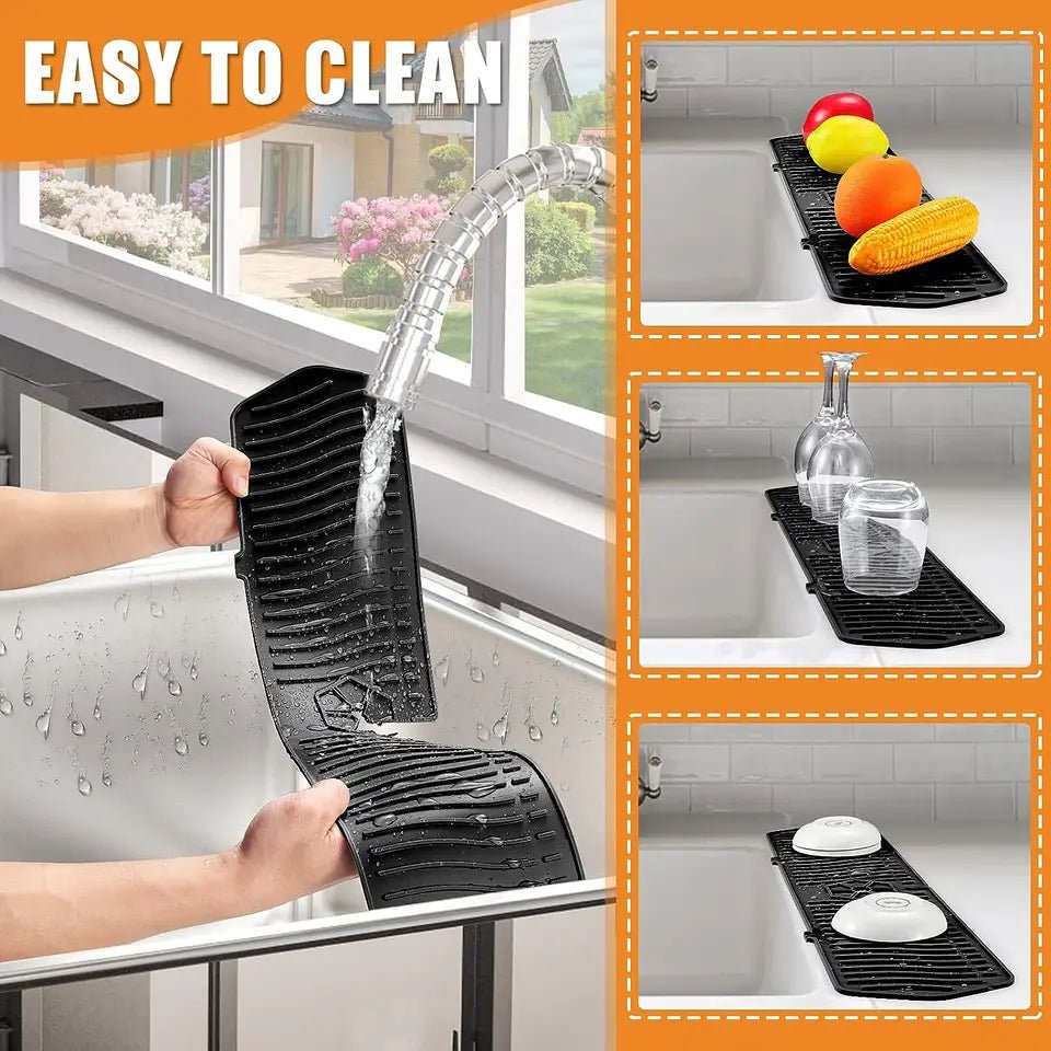 Silicone Kitchen Sink Splash Guard - TRENDVYO