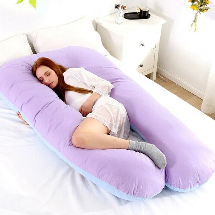 Sleeping Full Support Body Pillow - Ergonomic Design For Pregnancy, Shoulder & Back Pain - TRENDVYO